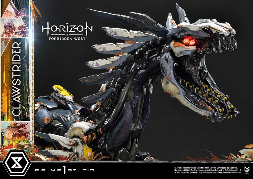 Horizon Forbidden West statuette Ultimate Premium Masterline Series 1/4 Clawstrider Bonus Version 68 cm