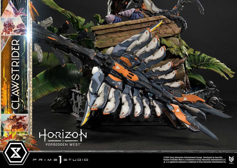 Horizon Forbidden West statuette Ultimate Premium Masterline Series 1/4 Clawstrider Bonus Version 68 cm