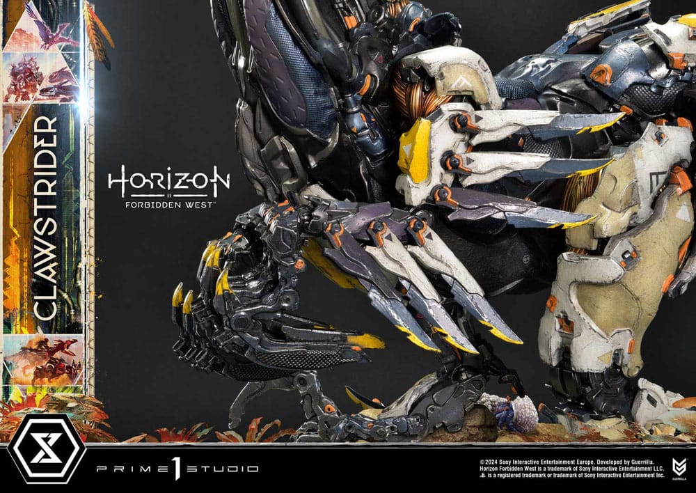 Horizon Forbidden West statuette Ultimate Premium Masterline Series 1/4 Clawstrider Bonus Version 68 cm