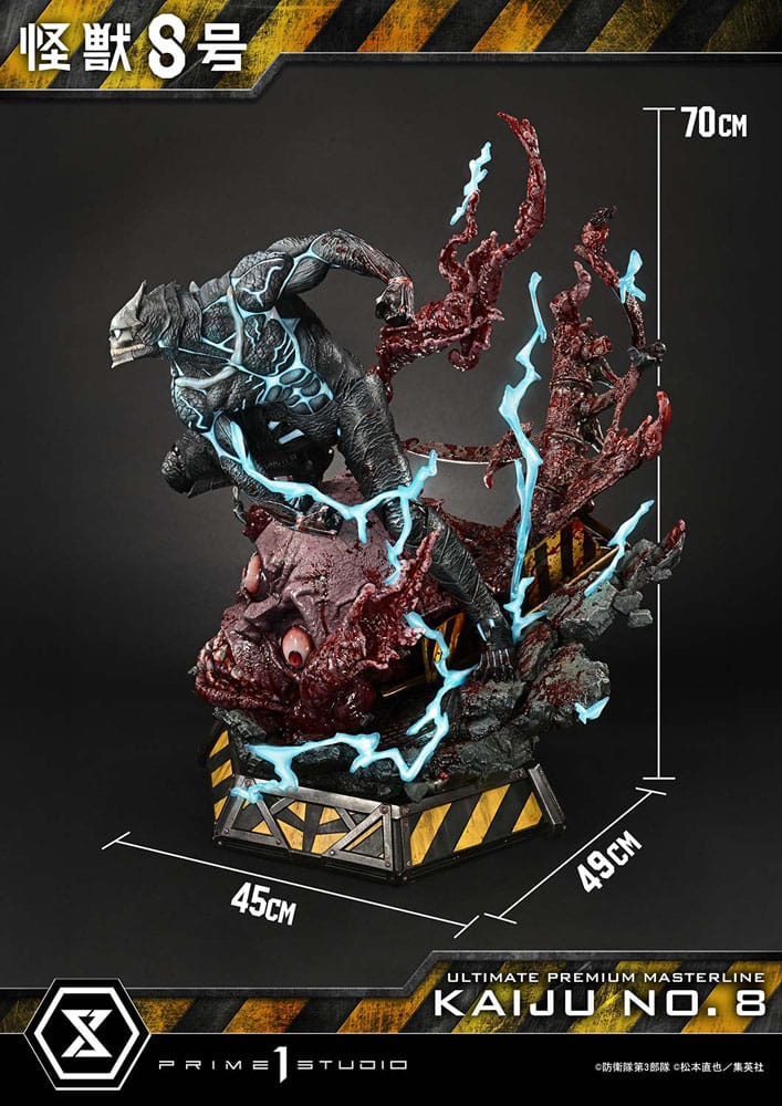 Kaiju No. 8 statuette Ultimate Premium Masterline Series 1/4 Kaiju No. 8 DX Bonus Ver. 70 cm