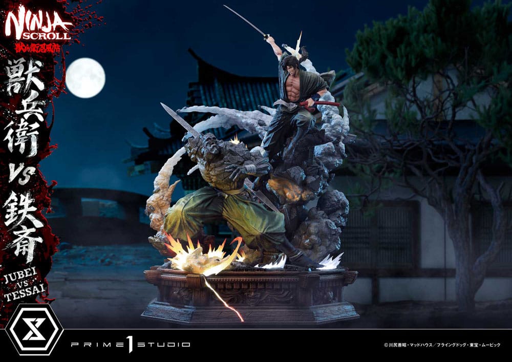 Ninja Scroll statuette Ultimate Premium Masterline Series 1/4 Jubei Versus Tessai 101 cm