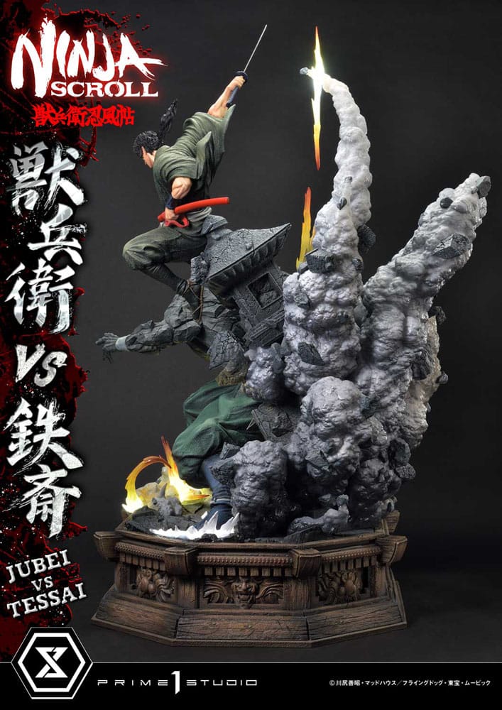 Ninja Scroll statuette Ultimate Premium Masterline Series 1/4 Jubei Versus Tessai Deluxe Bonus Version 101 cm