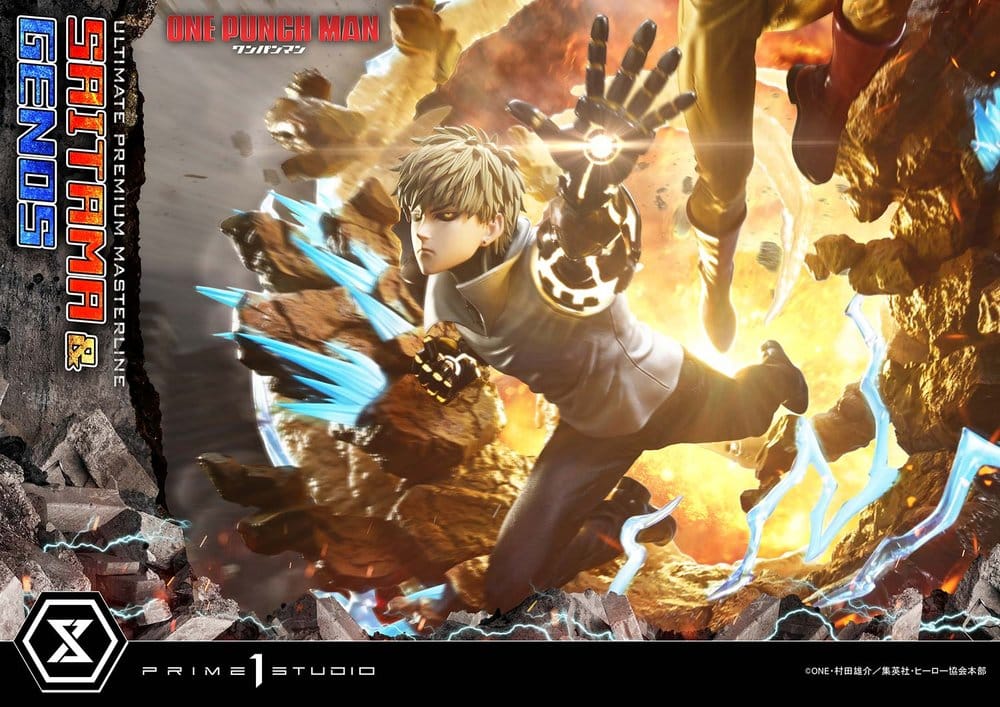 One-Punch Man statuette Ultimate Premium Masterline Series 1/4 Saitama & Genos 73 cm