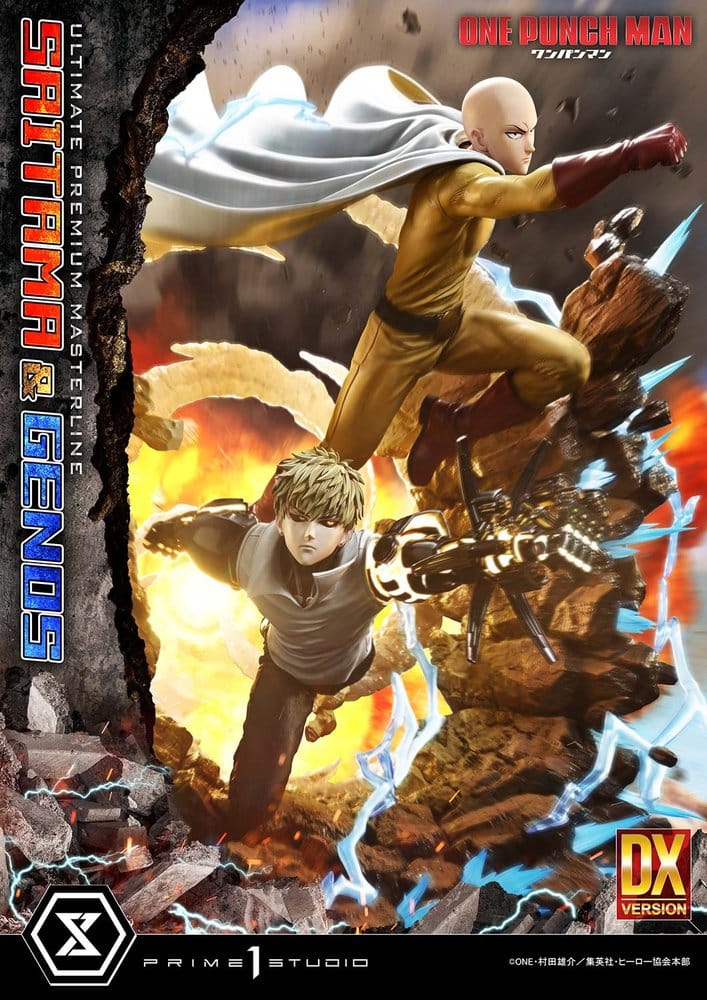 One-Punch Man statuette Ultimate Premium Masterline Series 1/4 Saitama & Genos Deluxe Version 73 cm