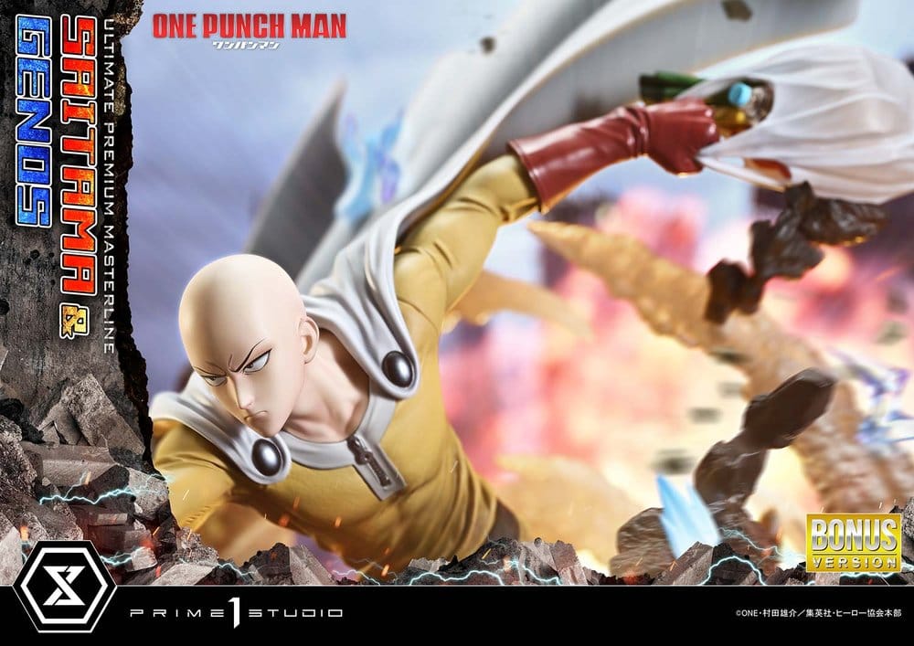 One-Punch Man statuette Ultimate Premium Masterline Series 1/4 Saitama & Genos DX Bonus Version 73 cm