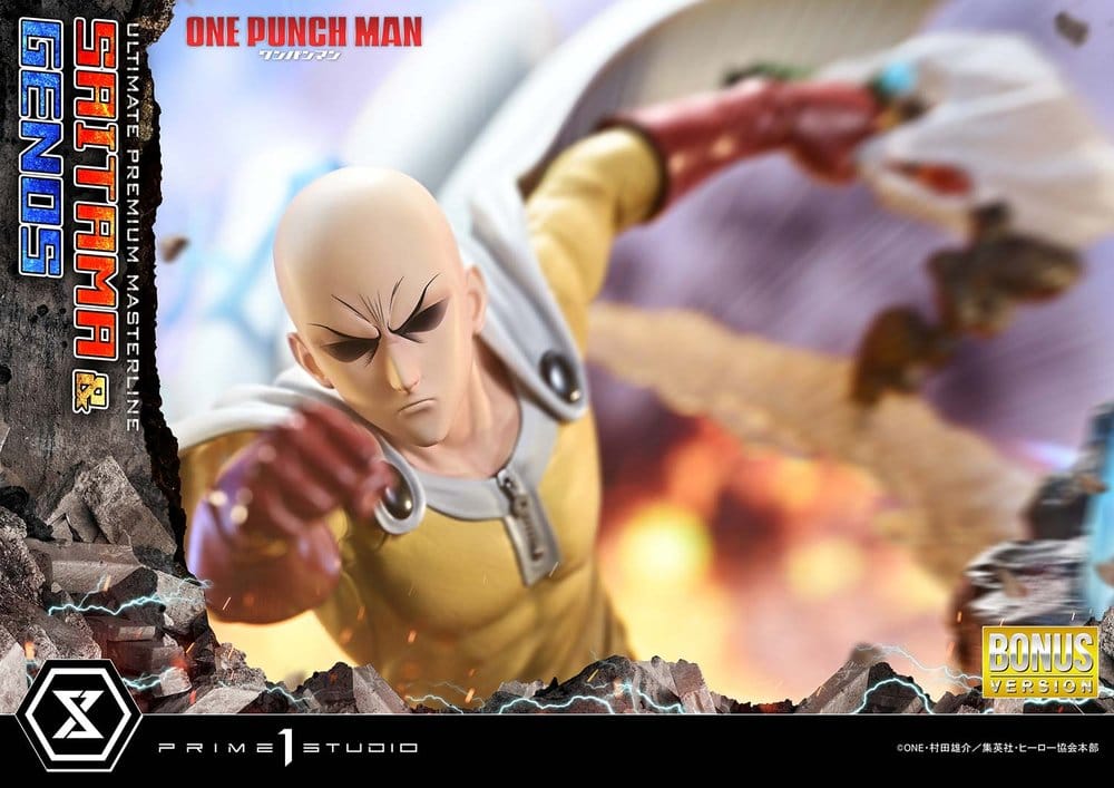 One-Punch Man statuette Ultimate Premium Masterline Series 1/4 Saitama & Genos DX Bonus Version 73 cm