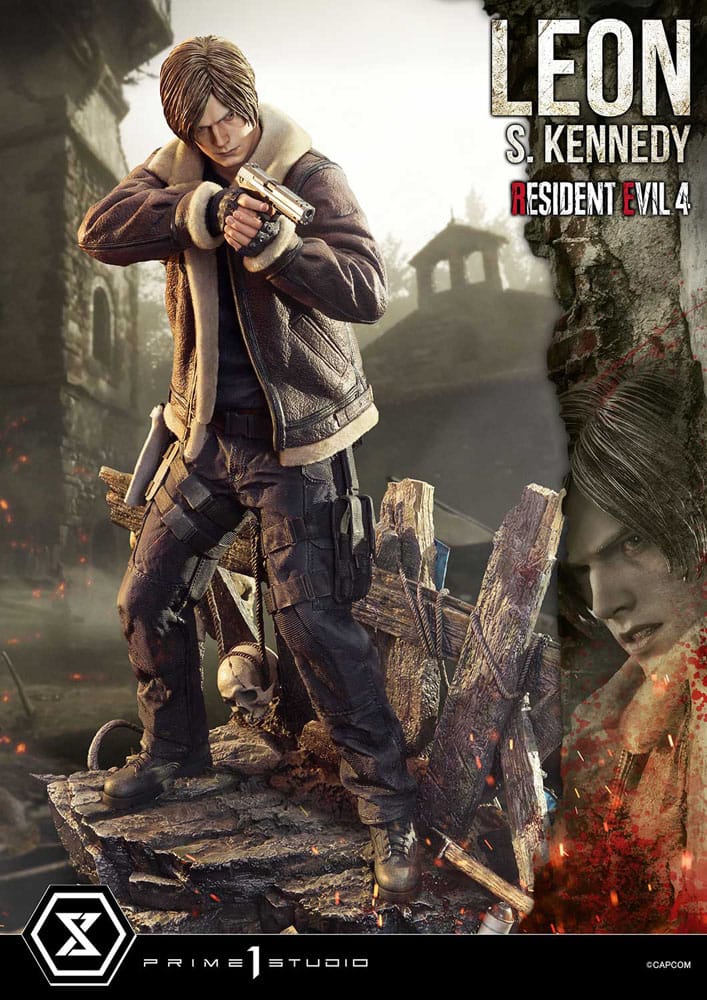 Resident Evil 4 statuette Ultimate Premium Masterline Series 1/4 Leon S. Kennedy Bonus Ver. 64 cm