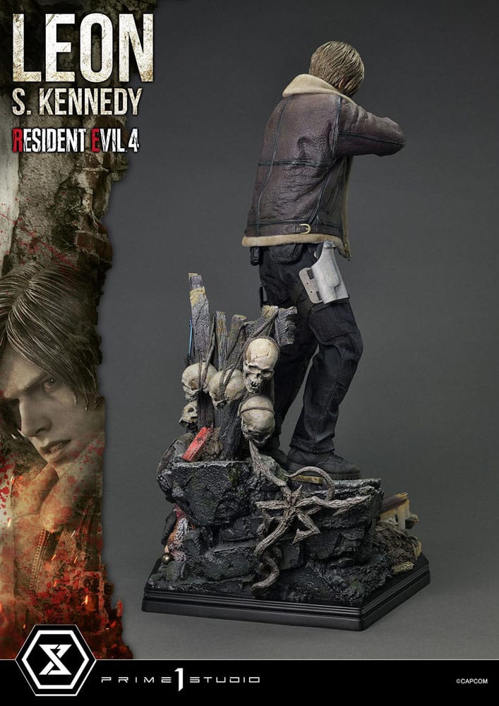 Resident Evil 4 statuette Ultimate Premium Masterline Series 1/4 Leon S. Kennedy Bonus Ver. 64 cm
