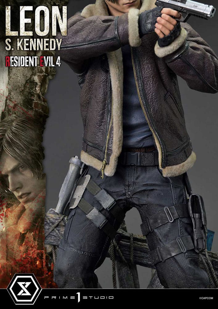 Resident Evil 4 statuette Ultimate Premium Masterline Series 1/4 Leon S. Kennedy Bonus Ver. 64 cm