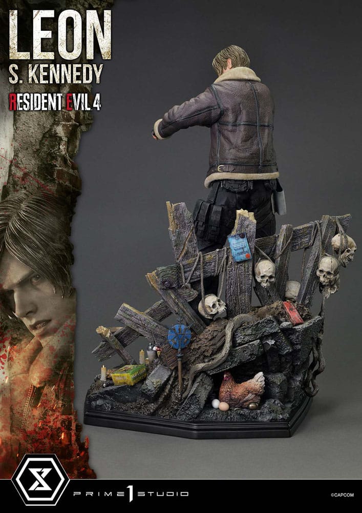 Resident Evil 4 statuette Ultimate Premium Masterline Series 1/4 Leon S. Kennedy Bonus Ver. 64 cm
