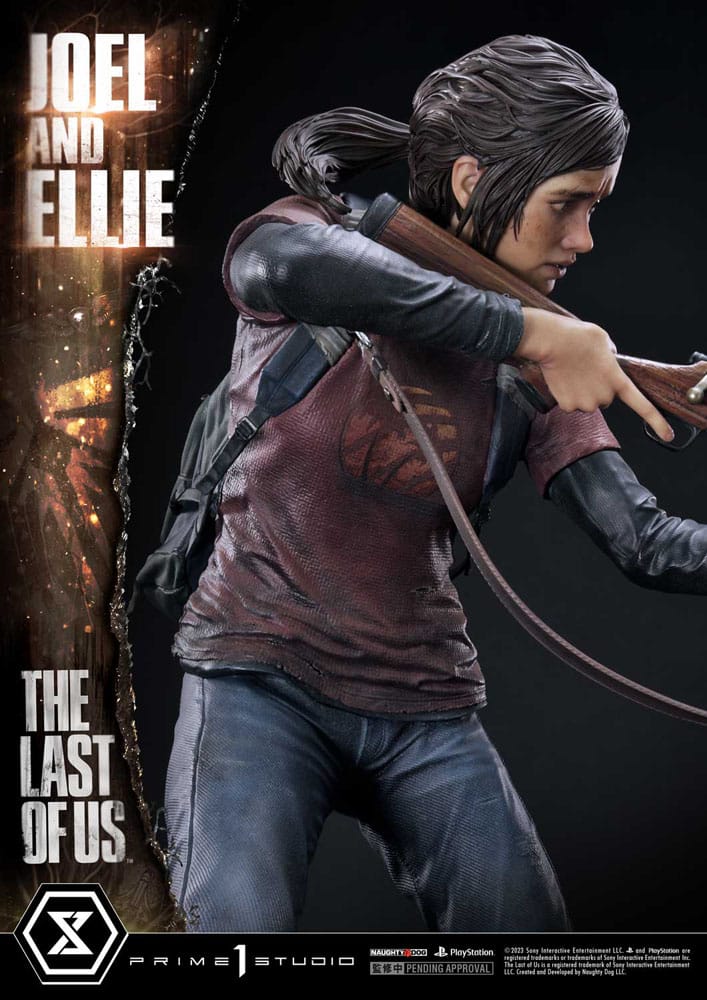 The Last of Us Part I statuette Ultimate Premium Masterline Series Joel & Ellie Deluxe Bonus Version (The Last of Us Part I) 73 cm