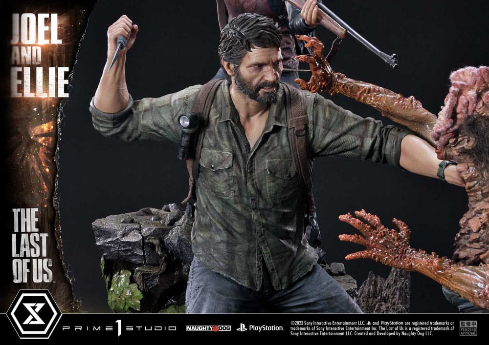 The Last of Us Part I statuette Ultimate Premium Masterline Series Joel & Ellie Deluxe Bonus Version (The Last of Us Part I) 73 cm