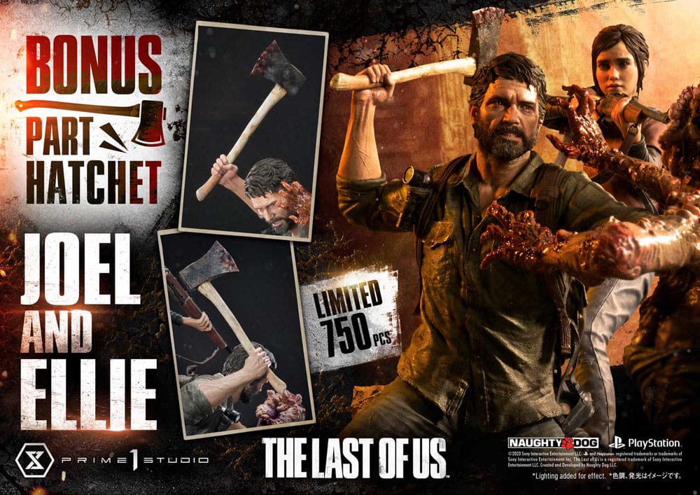 The Last of Us Part I statuette Ultimate Premium Masterline Series Joel & Ellie Deluxe Bonus Version (The Last of Us Part I) 73 cm