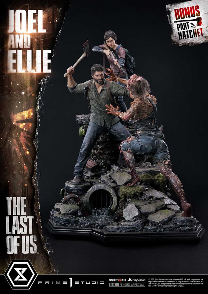 The Last of Us Part I statuette Ultimate Premium Masterline Series Joel & Ellie Deluxe Bonus Version (The Last of Us Part I) 73 cm