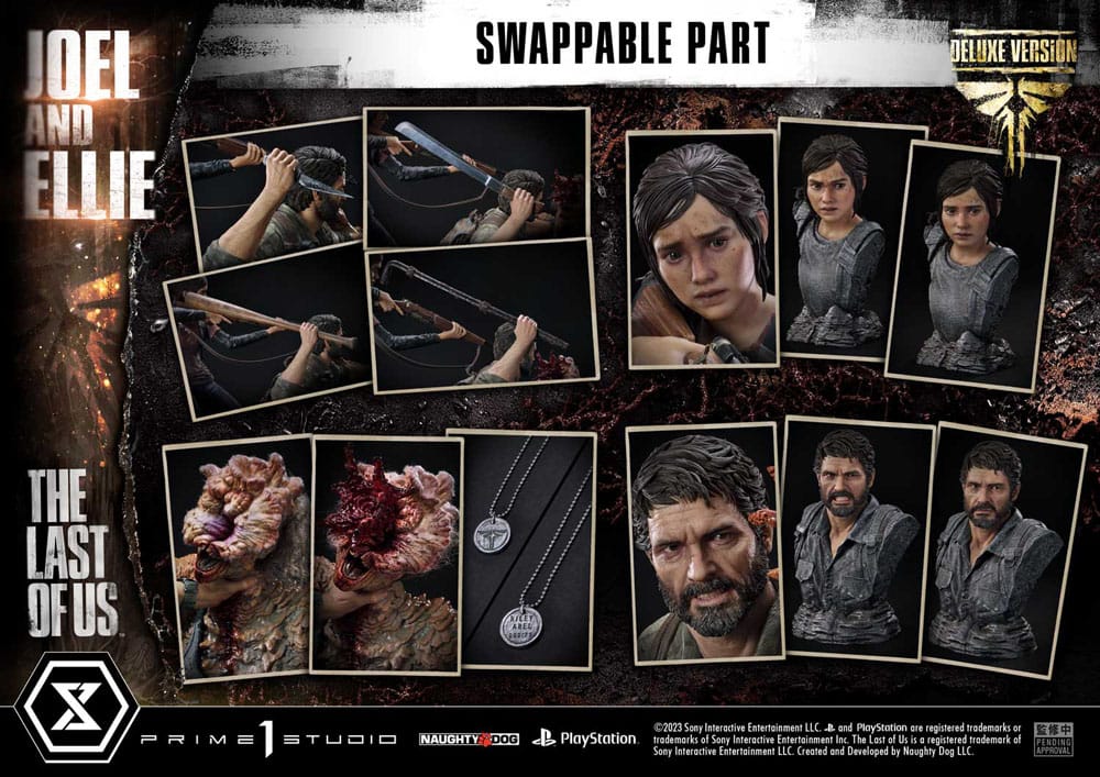 The Last of Us Part I statuette Ultimate Premium Masterline Series Joel & Ellie Deluxe Bonus Version (The Last of Us Part I) 73 cm