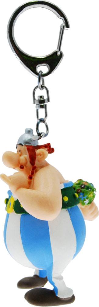 Asterix porte-clés Obelix avec des fleurs 13 cm