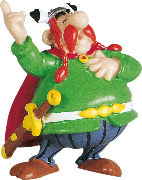 Astérix figurine Abraracourcix le chef 6 cm