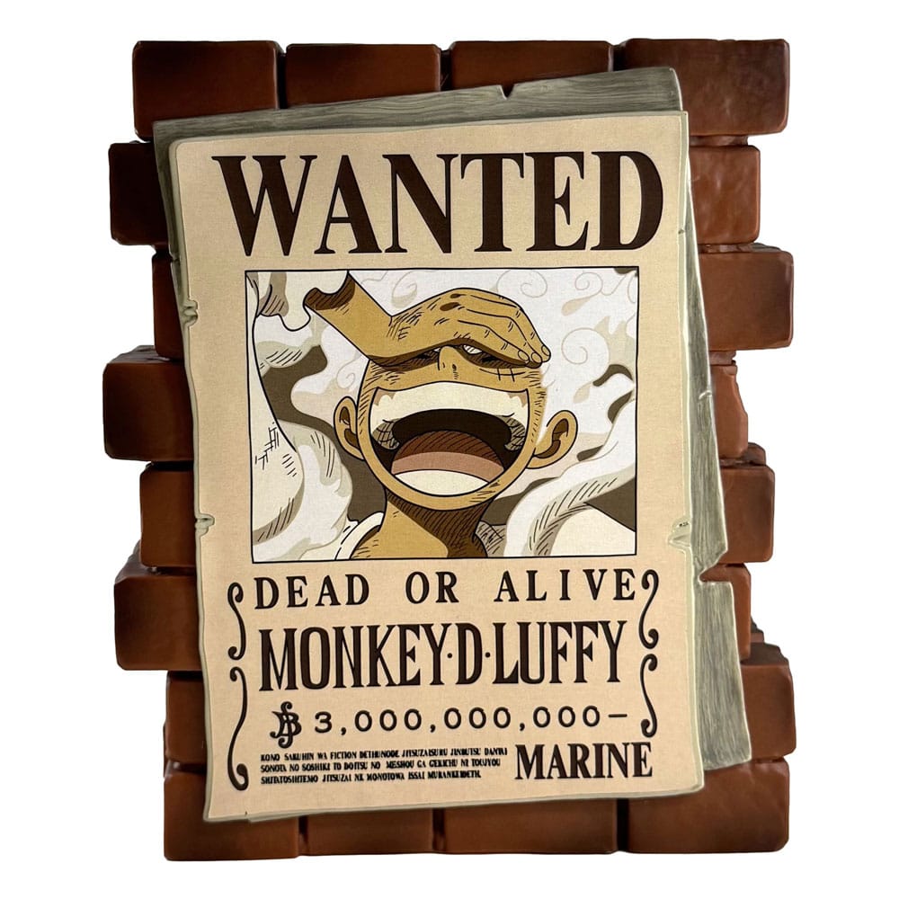 One Piece tirelire PVC Luffy Wanted