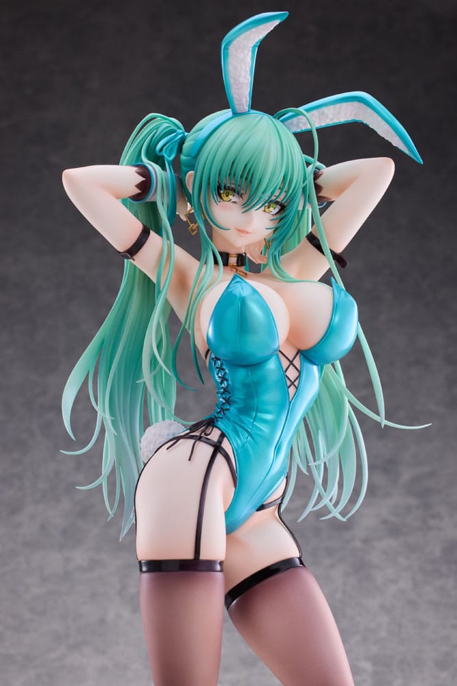 Original Character statuette PVC 1/4 Green Twin Tail Bunny-chan 43 cm