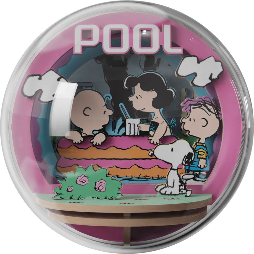 Peanuts Puremind maquette Wooden Theater Globe Cool Pool