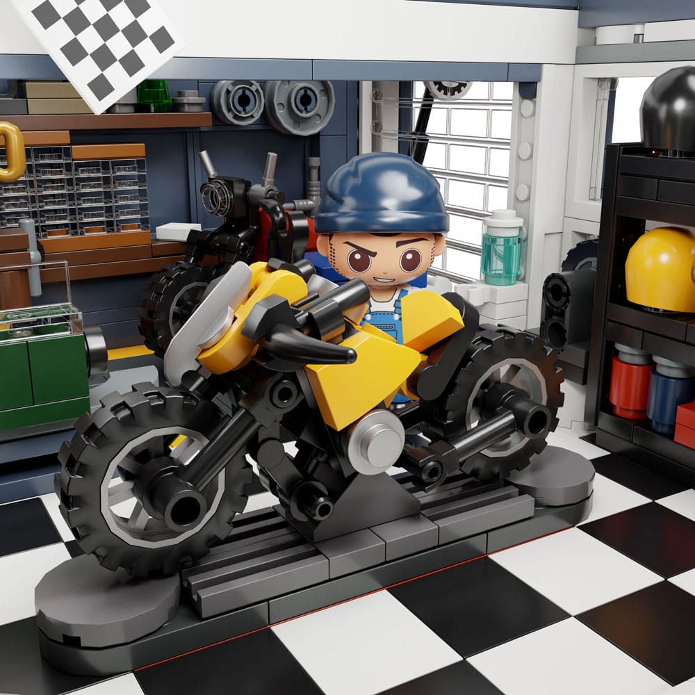 Pantasy Original Jeu de construction Motorcycle Restaurant