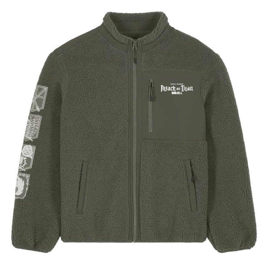 L'Attaque des Titans Veste Sherpa Logo (L)
