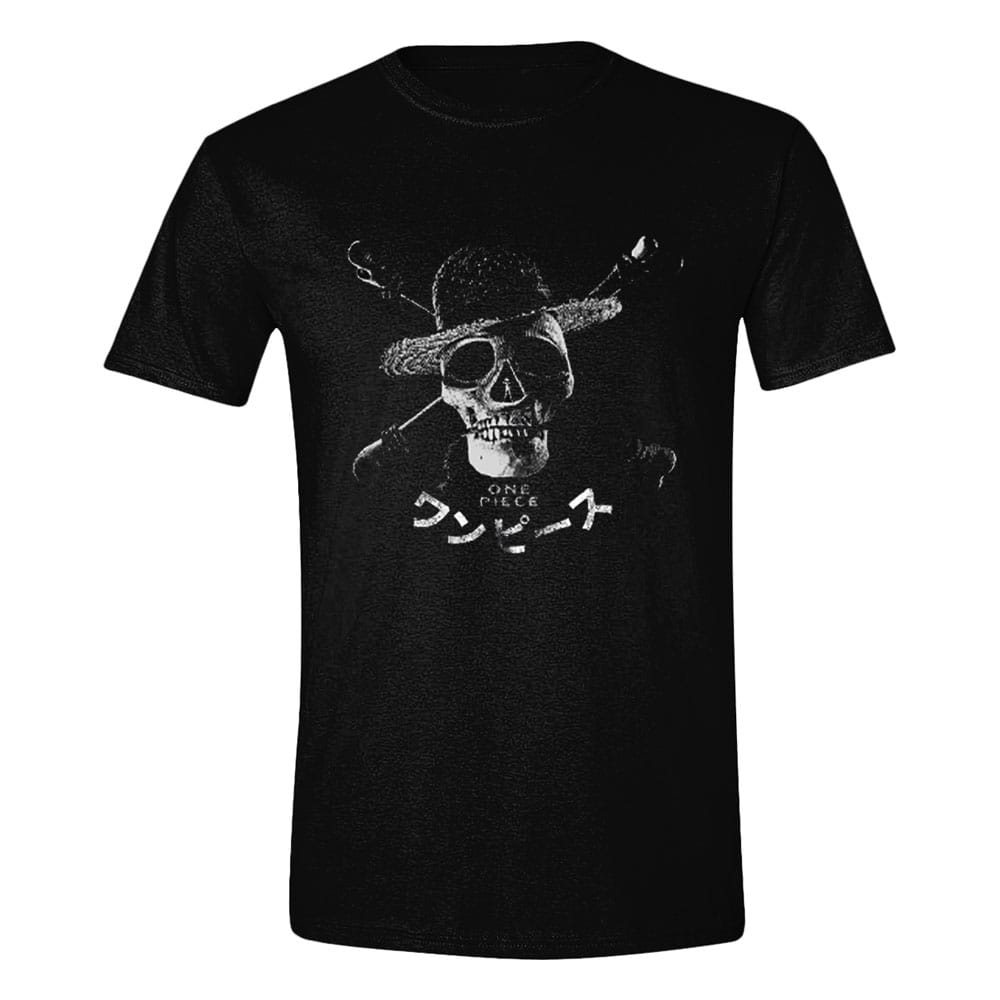 One Piece Live Action T-Shirt Greyscale Skull (XL)