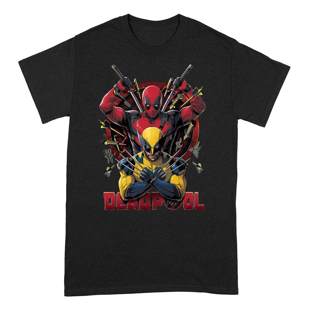 Deadpool T-Shirt Deadpool And Wolverine Pose (M)