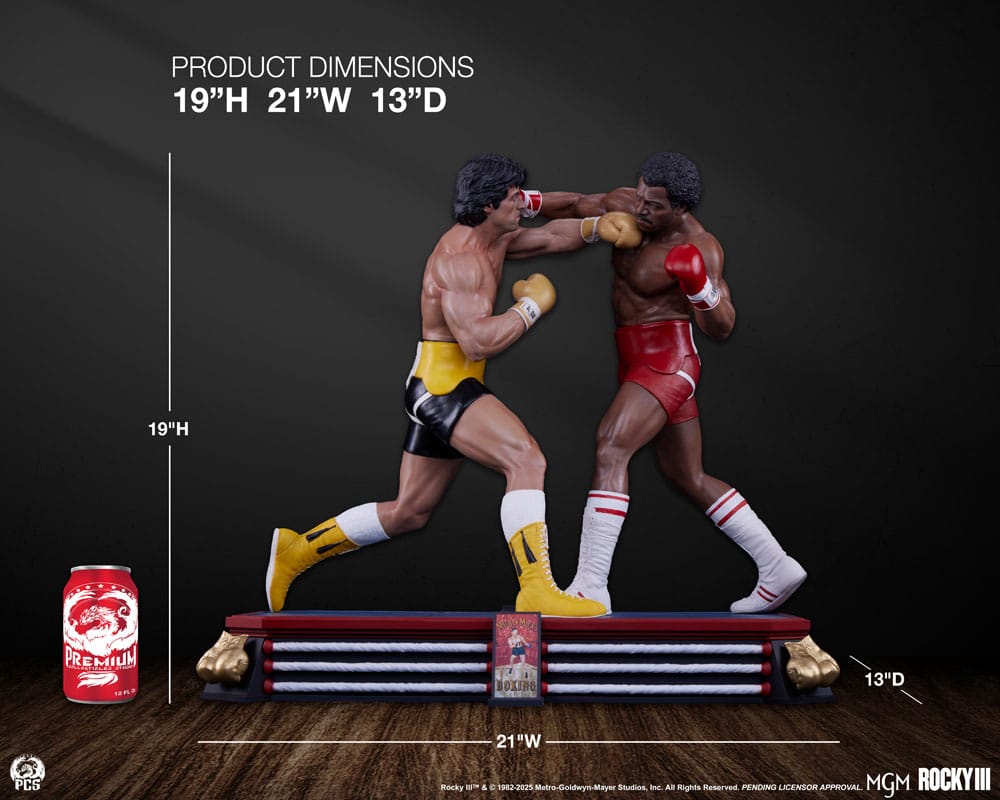 Rocky 3 : L'Œil du tigre diorama 1/4 figurine Rocky Balboa  & Apollo Creed 48 cm