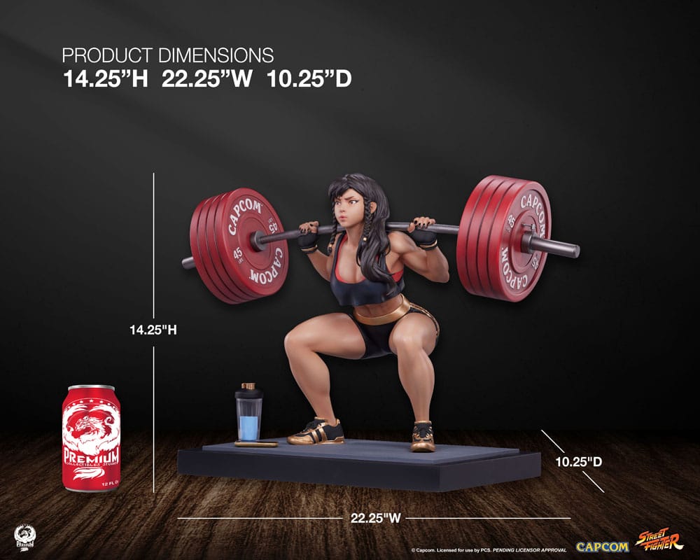 Street Fighter statuette Premier Series 1/4 Chun-Li Powerlifting (Battle Edition) 37 cm