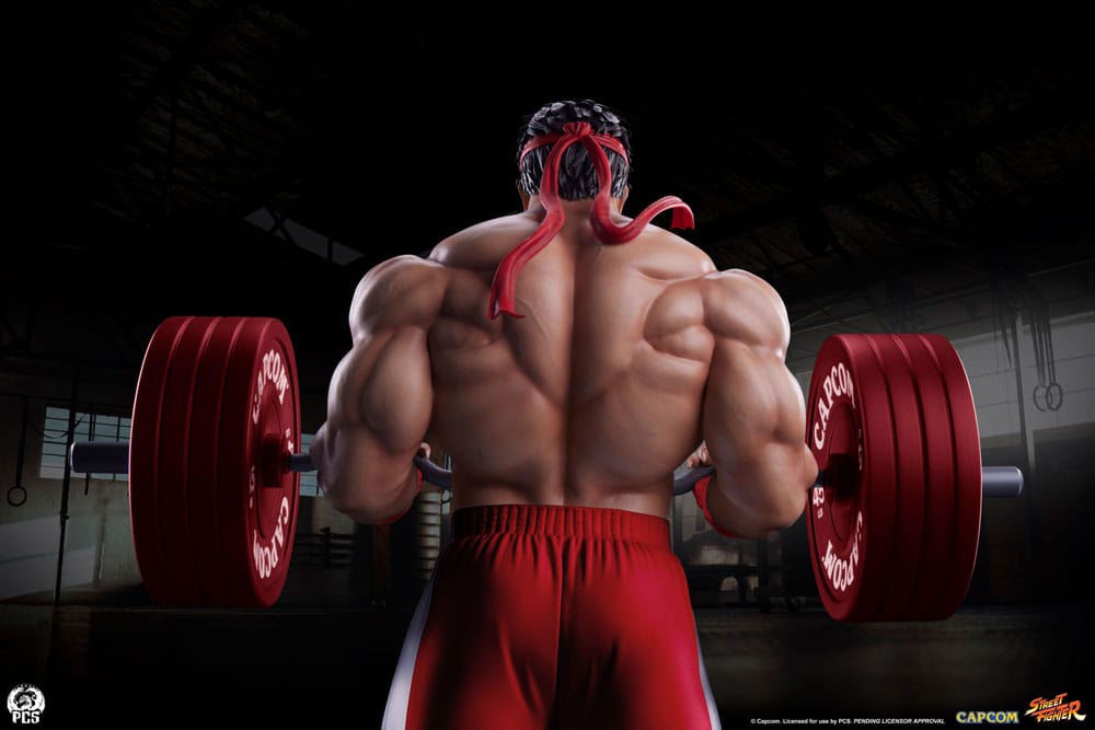 Street Fighter statuette Premier Series 1/4 Ryu: Powerlifting 53 cm