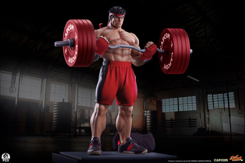 Street Fighter statuette Premier Series 1/4 Ryu: Powerlifting 53 cm