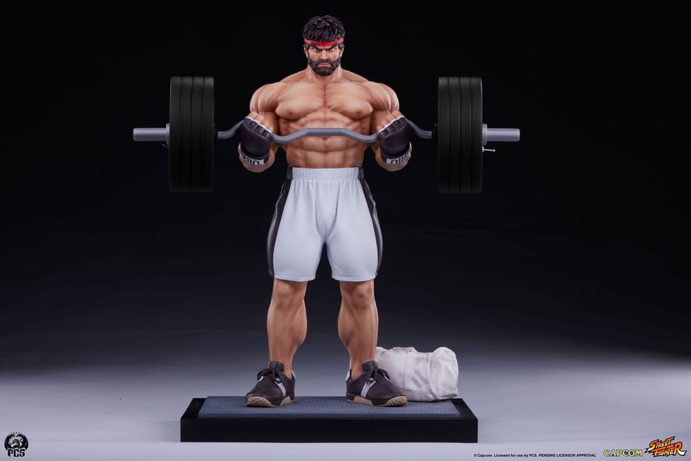 Street Fighter statuette Premier Series 1/4 Ryu Battle Edition: Powerlifting 53 cm
