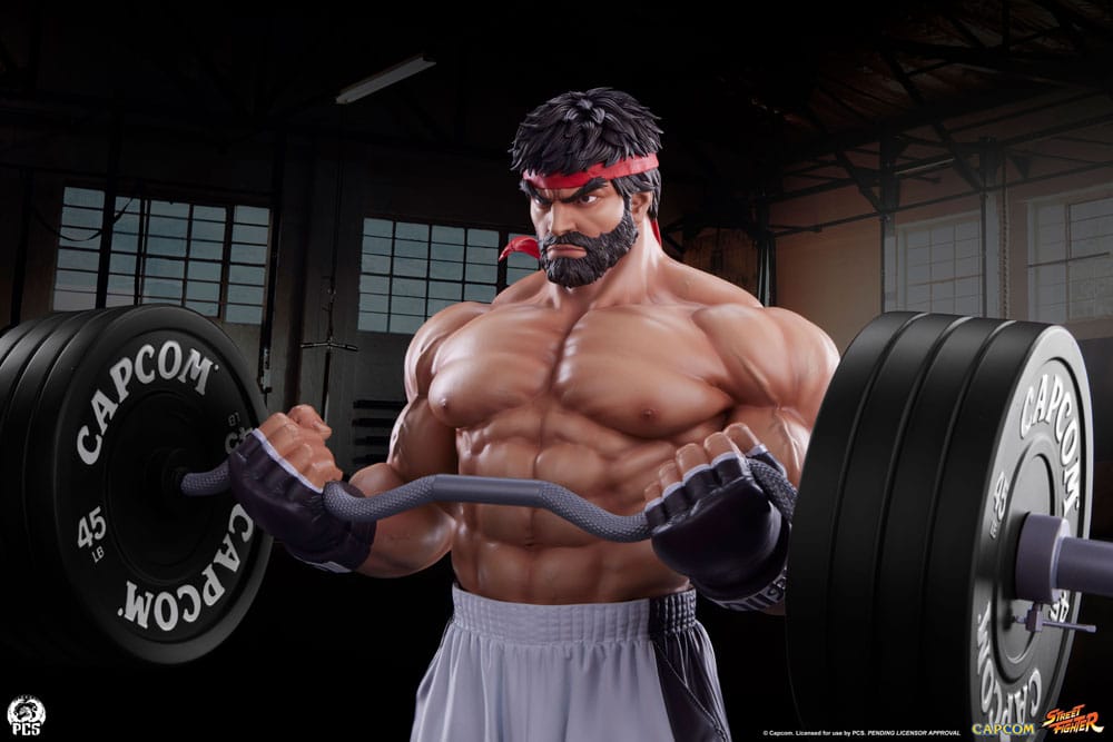 Street Fighter statuette Premier Series 1/4 Ryu Battle Edition: Powerlifting 53 cm