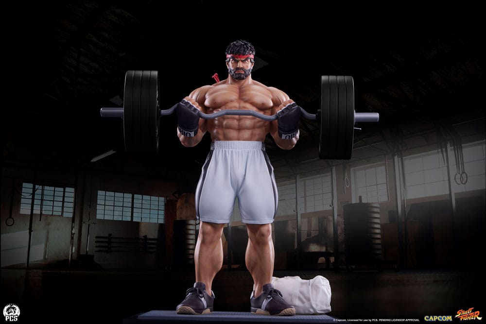 Street Fighter statuette Premier Series 1/4 Ryu Battle Edition: Powerlifting 53 cm