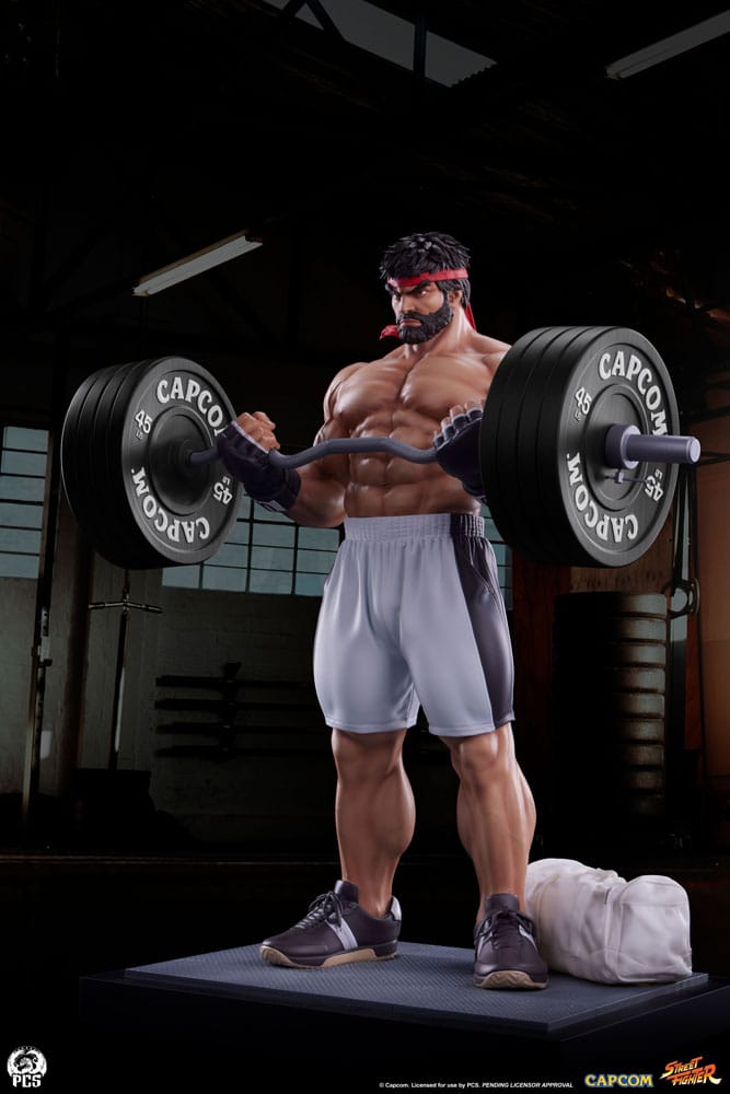 Street Fighter statuette Premier Series 1/4 Ryu Battle Edition: Powerlifting 53 cm