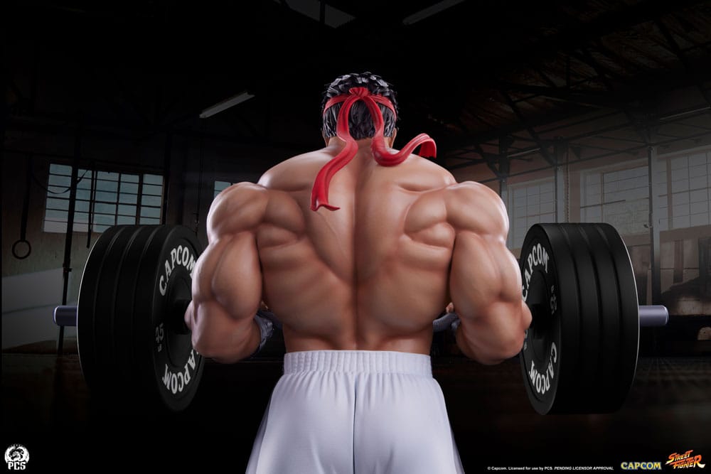 Street Fighter statuette Premier Series 1/4 Ryu Battle Edition: Powerlifting 53 cm