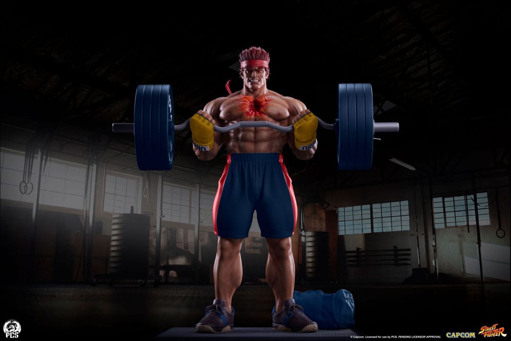 Street Fighter statuette Premier Series 1/4 Evil Ryu: Powerlifting 53 cm