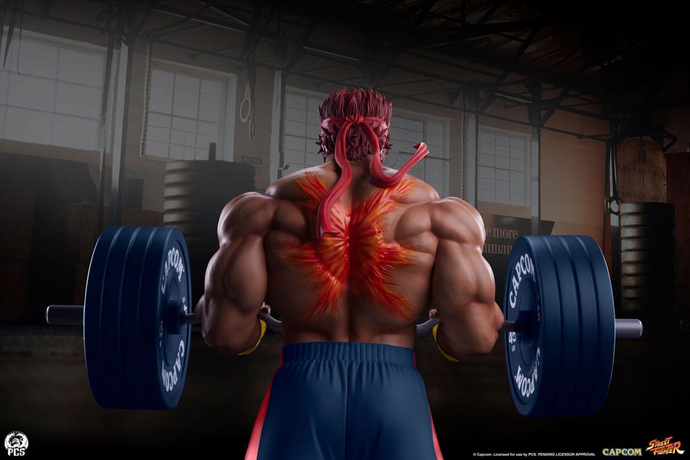 Street Fighter statuette Premier Series 1/4 Evil Ryu: Powerlifting 53 cm