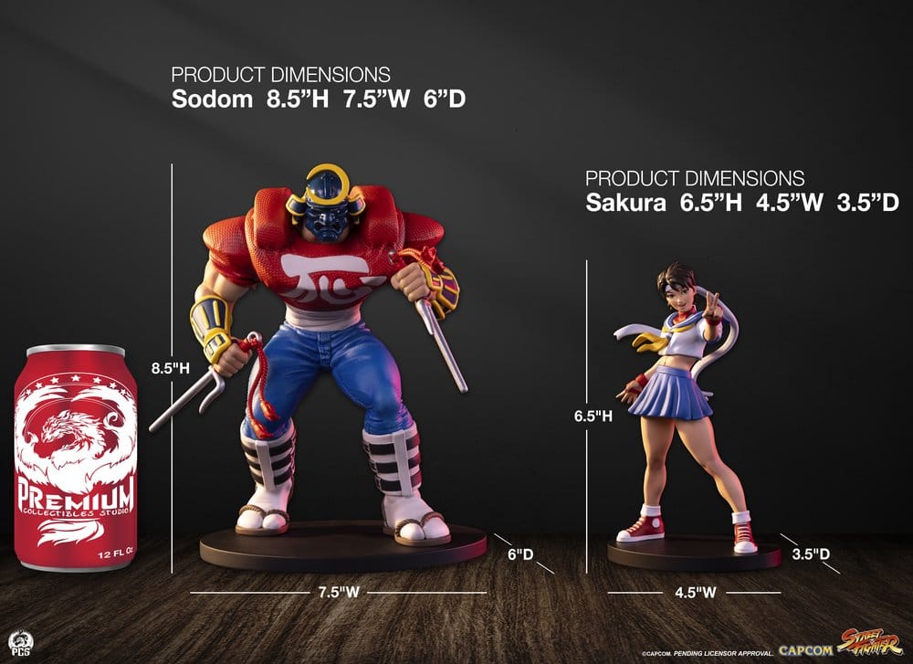 Street Fighter Street Jam statuettes 1/10 Sakura & Sodom 22 cm