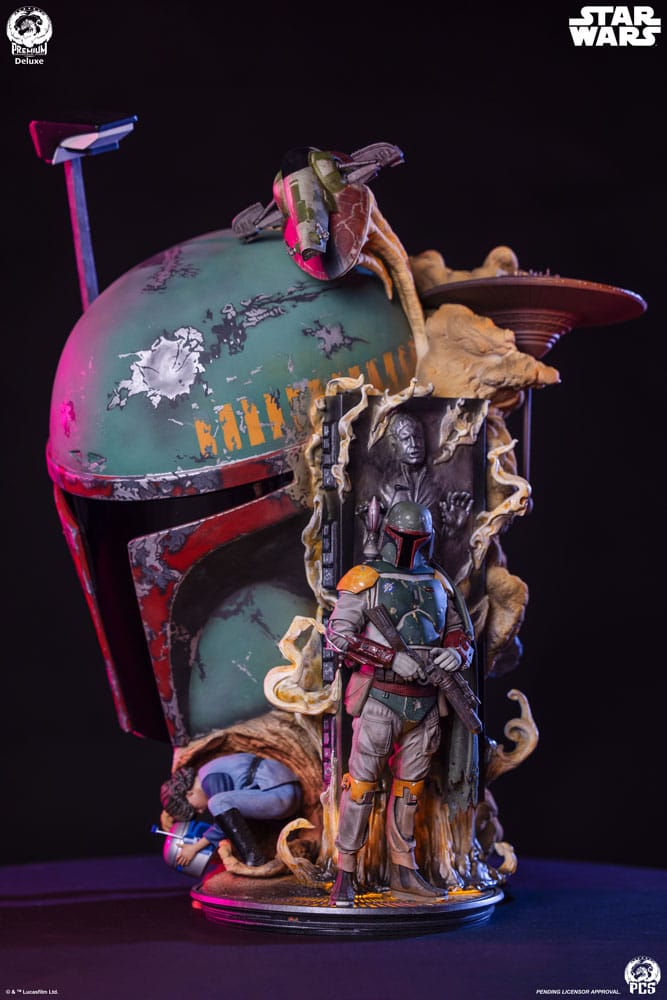 Star Wars L'Empire contre-attaque buste Fine Art Boba Fett Deluxe Edition 50 cm