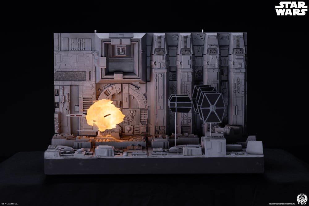 Star Wars Movie Moments mini scale diorama Trench Run 23 cm
