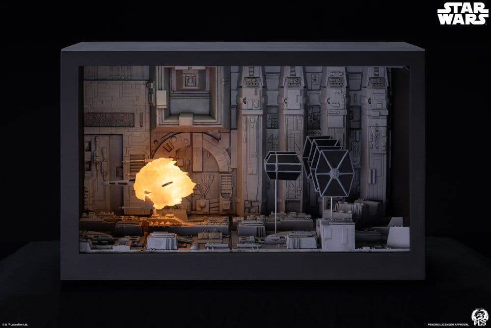 Star Wars Movie Moments mini scale diorama Trench Run 23 cm