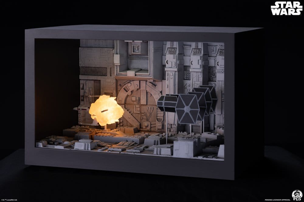 Star Wars Movie Moments mini scale diorama Trench Run 23 cm