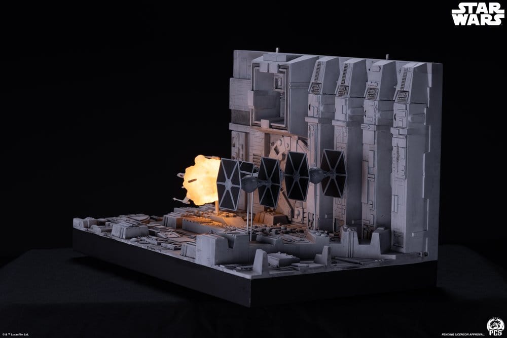 Star Wars Movie Moments mini scale diorama Trench Run 23 cm
