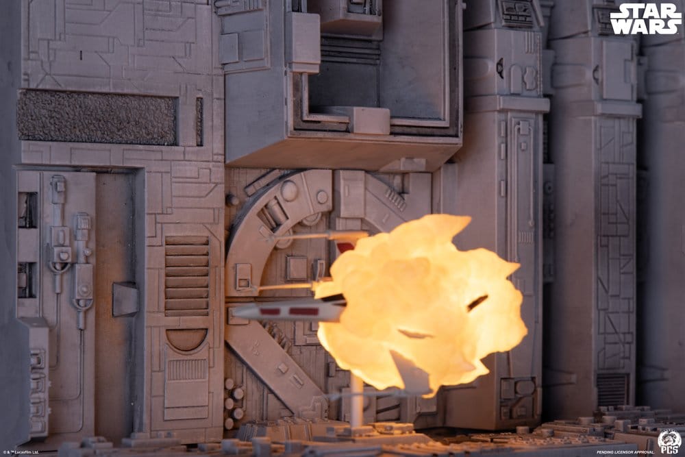Star Wars Movie Moments mini scale diorama Trench Run 23 cm