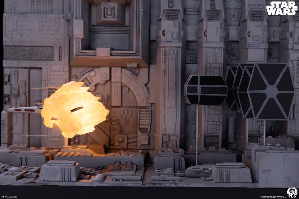 Star Wars Movie Moments mini scale diorama Trench Run 23 cm