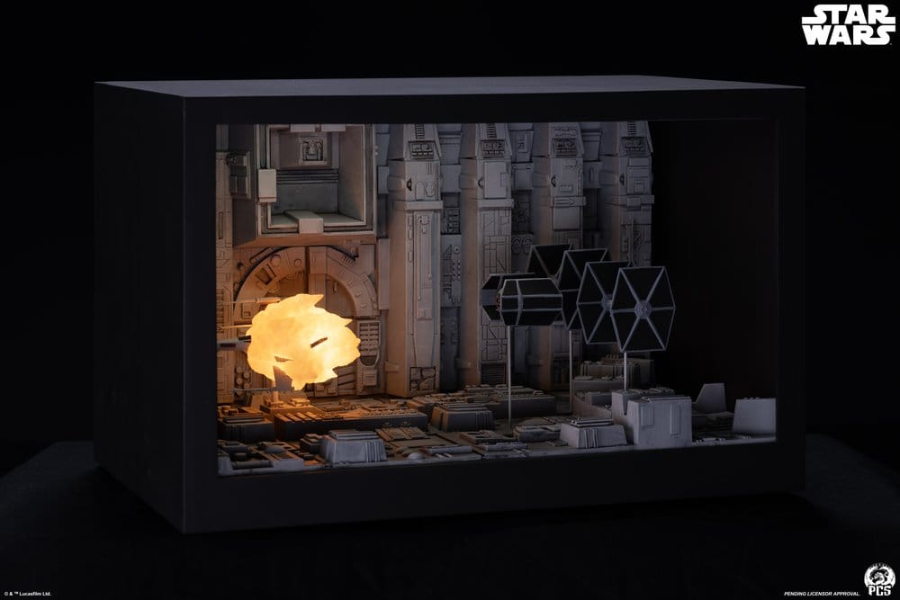 Star Wars Movie Moments mini scale diorama Trench Run 23 cm