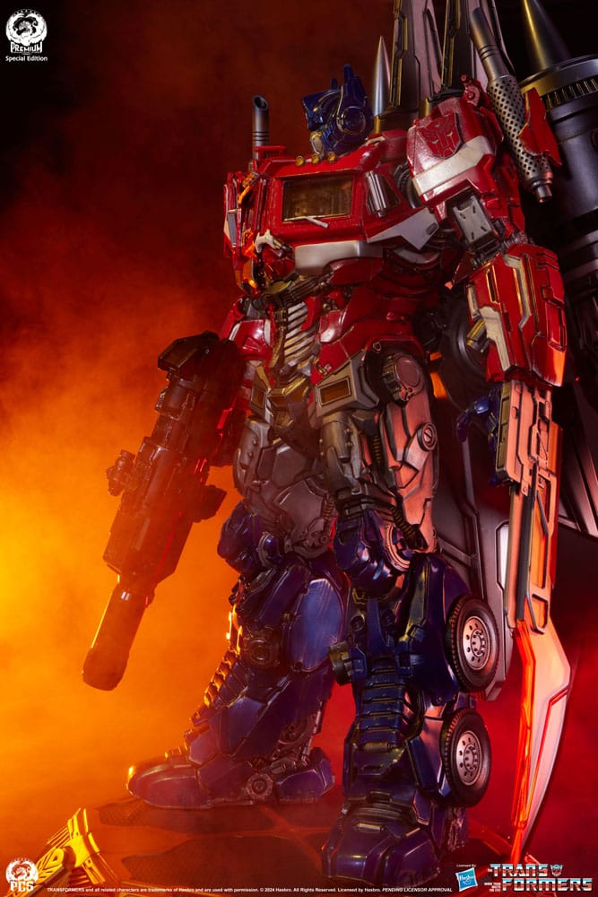Transformers statuette Museum Scale Optimus Prime Jet Convoy Edition 87 cm