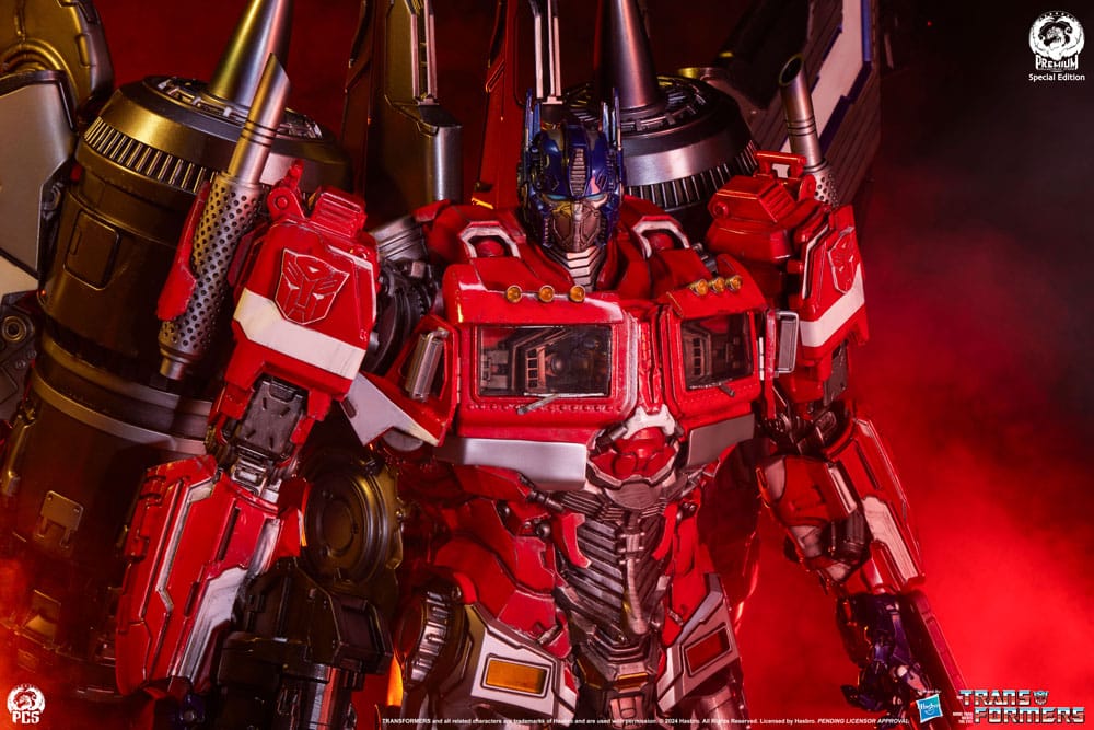 Transformers statuette Museum Scale Optimus Prime Jet Convoy Edition 87 cm